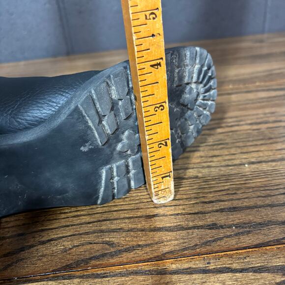 Victoria’s Secret Women’s Black Leather Ankle Moto Boots Block Heel Size 8.5 - Picture 7 of 8